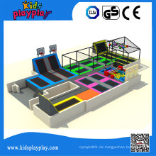 Kidsplayplay Bungee Round Jumping Bett kommerziellen Trampolin Park